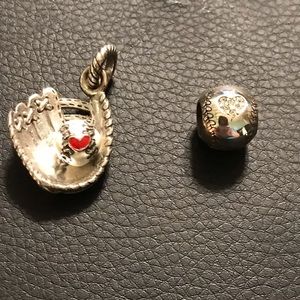Brighton Baseball Charms (2 charms)